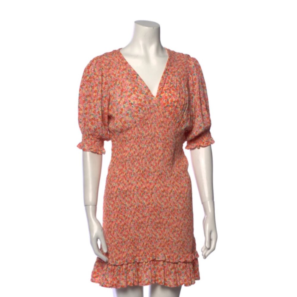 Faithfull The Brand Floral Print Mini Dress
